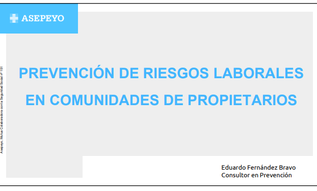 Prevencion de Riesgos laborales en las comunidades, jornada informativa 21/10/2021